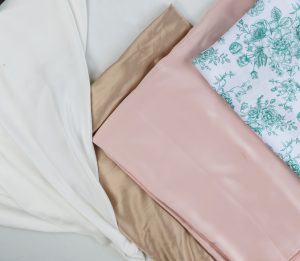 Red, brown, and black linens